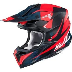 Cross Enduro HJC Motorradhelm I50 Tona MC1SF Schwarz Rot