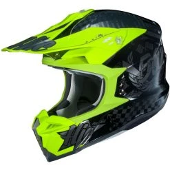 Cross Enduro Motorradhelm HJC I50 ARTAX MC4H Schwarz Gelb Fluo