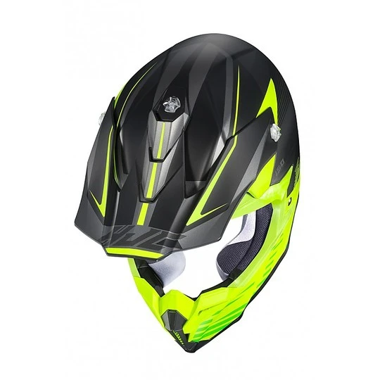 Cross Enduro Motorradhelm HJC I50 Fury MC3HSF Fluo Gelb Schwarz 4 Cross Enduro Motorradhelm HJC I50 Fury MC3HSF Fluo Gelb Schwarz - Image 2