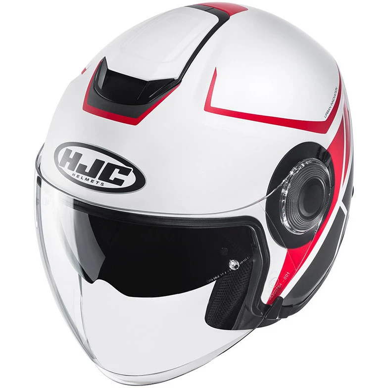 Doppelvisier Jet Helm HJC I40 CAMET MC1SF Weiß Rot 4 Doppelvisier Jet Helm HJC I40 CAMET MC1SF Weiß Rot - Image 2