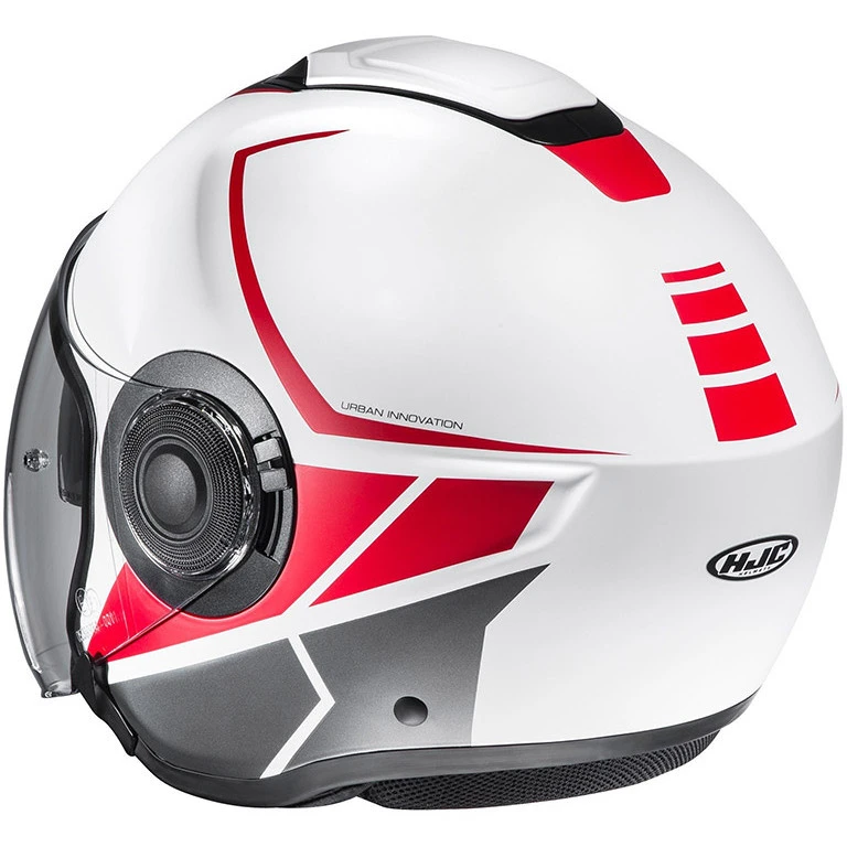 Doppelvisier Jet Helm HJC I40 CAMET MC1SF Weiß Rot 5 Doppelvisier Jet Helm HJC I40 CAMET MC1SF Weiß Rot - Image 3