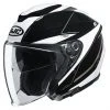 Doppelvisier Motorradhelm Jet HJC I30 SLIGHT MC9 Schwarz Weiß