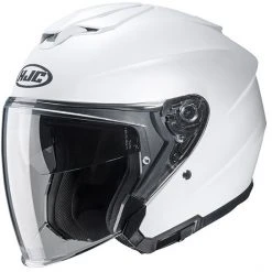 Doppelvisier Motorradhelm Jet HJC I30 UNI Semi Matt Weiß