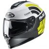 Full Face Doppelvisier Motorradhelm HJC C70 KURVEN MC4HSF Schwarz Weiß Gelb Matt -Hjc Verkaufs-Shop full face doppelvisier motorradhelm hjc c70 kurven mc4hsf schwarz weiss gelb matt 105424