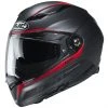Full Face Fiberglas Helm Doppelvisier Motorrad HJC F70 FERON MC1SF Schwarz Rot Matt
