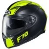 Full Face Fiberglas Helm Doppelvisier Motorrad HJC F70 MAGO MC2SF Schwarz Matt Gelb Fluo -Hjc Verkaufs-Shop full face fiberglas helm doppelvisier motorrad hjc f70 mago mc2sf schwarz matt gelb fluo 84920