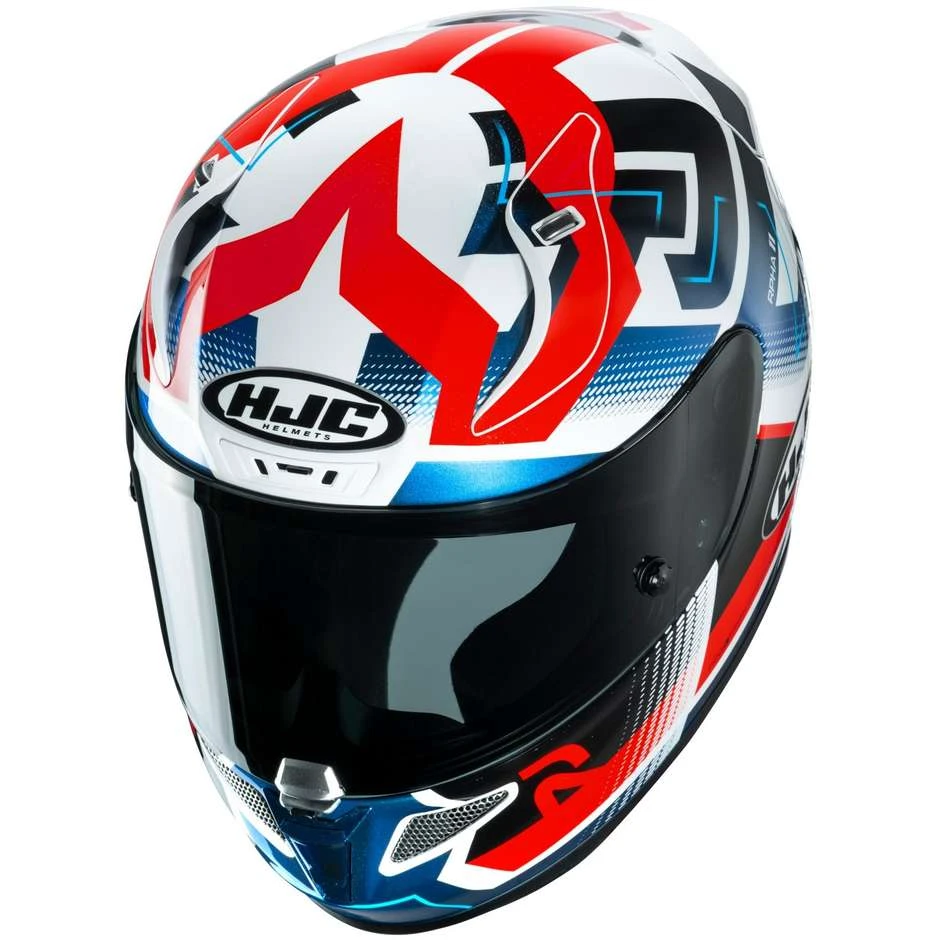 Full Face Motorradhelm HJC Fiber RPHA 11 NECTUS MC21 Weiß Blau Rot 4 Full Face Motorradhelm HJC Fiber RPHA 11 NECTUS MC21 Weiß Blau Rot - Image 2