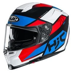 Full Face Motorradhelm HJC Fiber RPHA 70 DEBBY MC21 Weiß Blau Rot