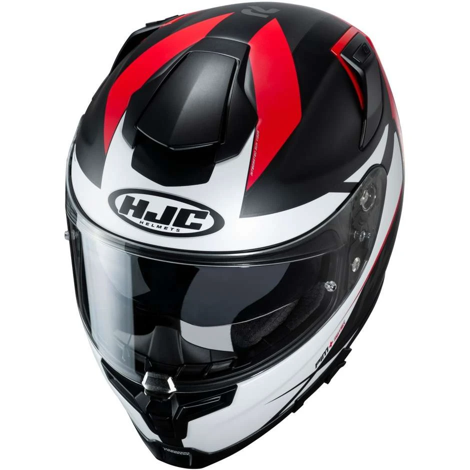 Full Face Motorradhelm In Fiber HJC RPHA 70 SAMPRA MC1SF Schwarz Weiß Rot 4 Full Face Motorradhelm In Fiber HJC RPHA 70 SAMPRA MC1SF Schwarz Weiß Rot - Image 2