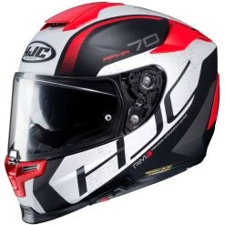 HJC Helm Moto Integral RPHA 70 Vias MC1SF Schwarz Weiß Rot Matt