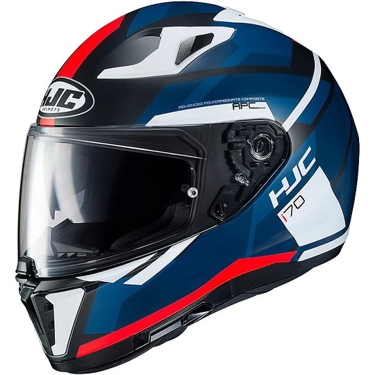 Integral Motorrad Helm HJC I70 Doppel Visier Elim MC1SF Blau Rot 3 Integral Motorrad Helm HJC I70 Doppel Visier Elim MC1SF Blau Rot