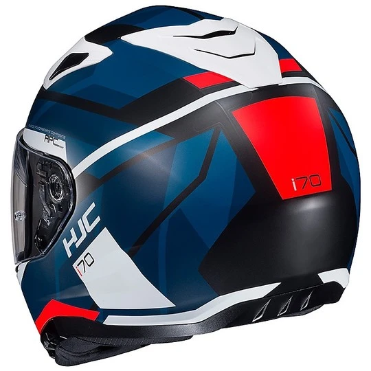 Integral Motorrad Helm HJC I70 Doppel Visier Elim MC1SF Blau Rot 5 Integral Motorrad Helm HJC I70 Doppel Visier Elim MC1SF Blau Rot - Image 3