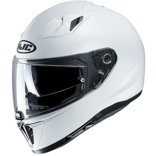 Integral Motorrad Helm HJC I70 Doppel Visier Monocolor Matt Weiß 3 Integral Motorrad Helm HJC I70 Doppel Visier Monocolor Matt Weiß