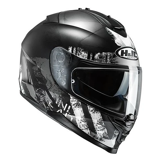 Integral Motorrad-Sturzhelm HJC IS-17 Shapy MC5SF Schwarz Weiß 3 Integral Motorrad-Sturzhelm HJC IS-17 Shapy MC5SF Schwarz Weiß