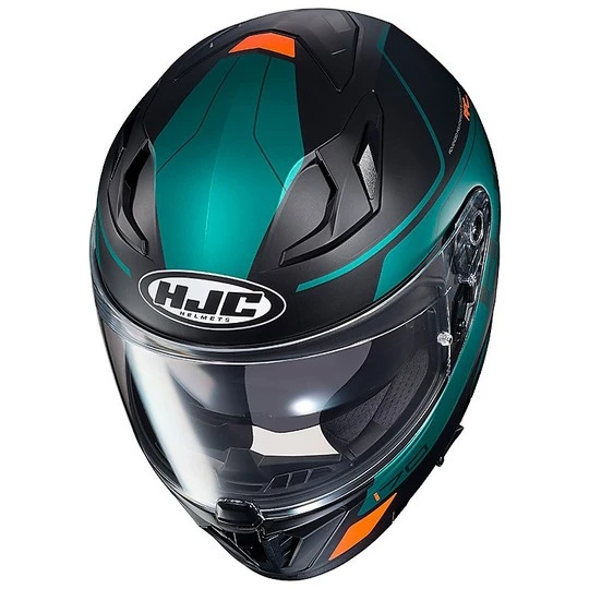 Integral Motorradhelm HJC I70 Doppel Visier Karon MC10 Weiß Gelb Fluo 4 Integral Motorradhelm HJC I70 Doppel Visier Karon MC10 Weiß Gelb Fluo – Bild 2