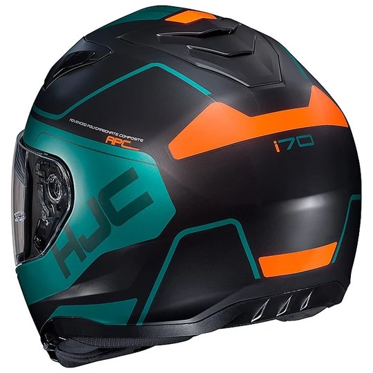 Integral Motorradhelm HJC I70 Doppel Visier Karon MC10 Weiß Gelb Fluo 5 Integral Motorradhelm HJC I70 Doppel Visier Karon MC10 Weiß Gelb Fluo – Bild 3