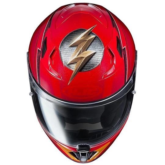 Integralhelm Doppelvisier Motorrad HJC I70 DC Comic DER BLITZ MC1 Rot 4 Integralhelm Doppelvisier Motorrad HJC I70 DC Comic DER BLITZ MC1 Rot - Image 2