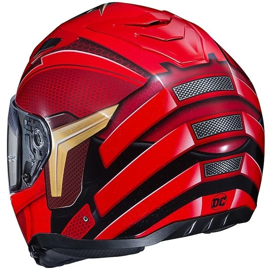 Integralhelm Doppelvisier Motorrad HJC I70 DC Comic DER BLITZ MC1 Rot 6 Integralhelm Doppelvisier Motorrad HJC I70 DC Comic DER BLITZ MC1 Rot - Image 4