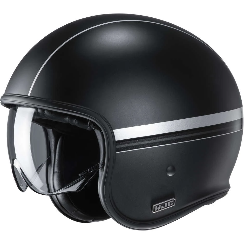 Jet Custom Helm Aus Fiber HJC V30 EQUINOX MC5SF Schwarz Matt Grau 3 Jet Custom Helm Aus Fiber HJC V30 EQUINOX MC5SF Schwarz Matt Grau