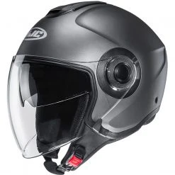 Jet Helm Doppelvisier HJC Moto I40 Semi Titanium Opaque