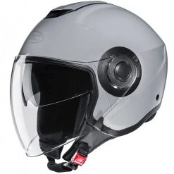 Jet Helm Doppelvisier Motorrad HJC I40 Solid N. Grau