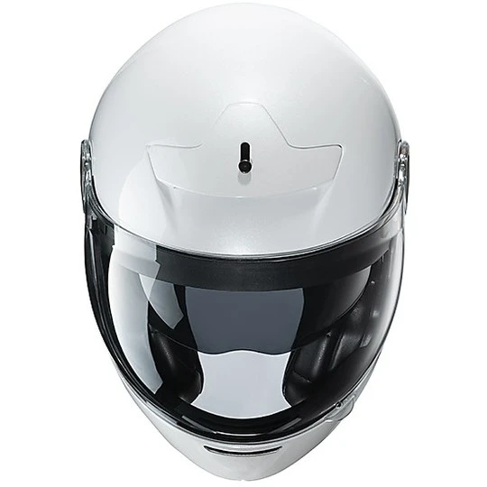 Modularer Fiberhelm Im Vintage Style Motorrad HJC V90 Solid White 6 Modularer Fiberhelm Im Vintage Style Motorrad HJC V90 Solid White - Image 4