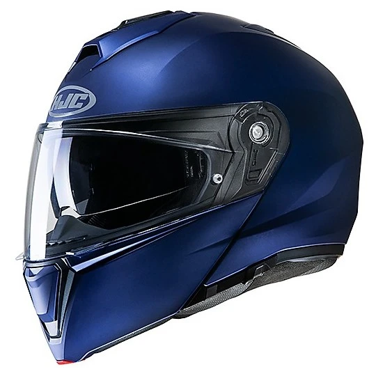 Modularer Helm Mit Doppelter Homologation P / J Moto HJC I90 Semi Opaque Blue Electric 3 Modularer Helm Mit Doppelter Homologation P / J Moto HJC I90 Semi Opaque Blue Electric