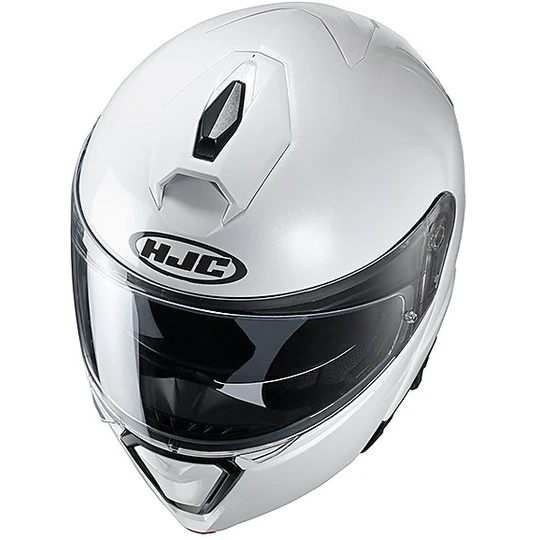 Modularer Helm Mit Doppelter Homologation P / J Moto HJC I90 Solid White 4 Modularer Helm Mit Doppelter Homologation P / J Moto HJC I90 Solid White - Image 2