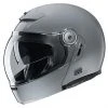 Modularer Motorradhelm Aus Glasfaser Im Vintage-Stil HJC V90 Solid N. Grey