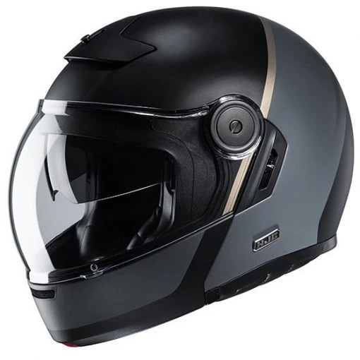 Modularer Motorradhelm Vintage Style HJC V90 MOBIX MC9Sf Schwarz Grau Matt -Hjc Verkaufs-Shop modularer motorradhelm vintage style hjc v90 mobix mc9sf schwarz grau matt 105464