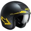 Motorrad-Sturzhelm HJC Jet FG-70S Fiber Tales MC-3F Schwarz Gelb