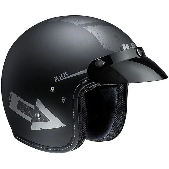 Motorrad-Sturzhelm HJC Jet FG-70S Fiber Tales MC-5F Schwarz Grau 4 Motorrad-Sturzhelm HJC Jet FG-70S Fiber Tales MC-5F Schwarz Grau - Image 2