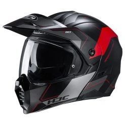 Touring Modularer Motorradhelm HJC C80 ROX MC1SF Schwarz Rot