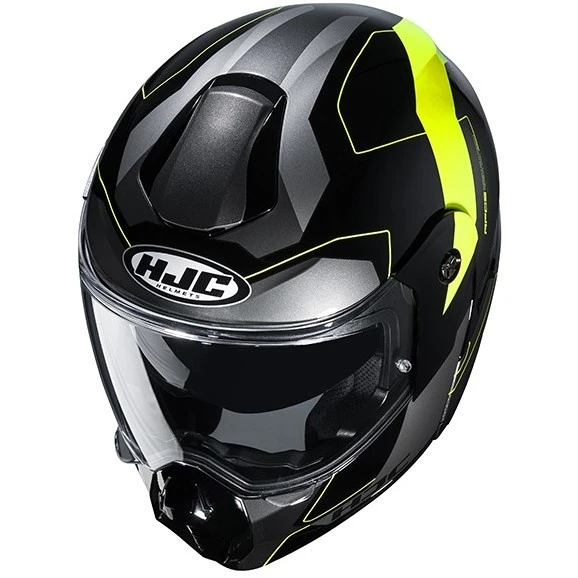 Touring Modularer Motorradhelm HJC C80 ROX MC4H Schwarz Gelb Fluo 7 Touring Modularer Motorradhelm HJC C80 ROX MC4H Schwarz Gelb Fluo - Image 5