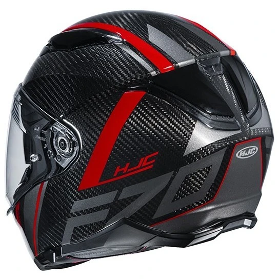 Vollcarbon Motorradhelm HJC F70 Carbon ESTON MC1 Rot 5 Vollcarbon Motorradhelm HJC F70 Carbon ESTON MC1 Rot - Image 3