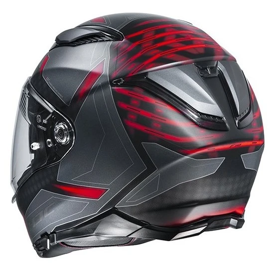 Vollgesichts-Motorradhelm Aus Faser HJC F70 DEVER MC1SF Matt Schwarz Rot 5 Vollgesichts-Motorradhelm Aus Faser HJC F70 DEVER MC1SF Matt Schwarz Rot - Image 3