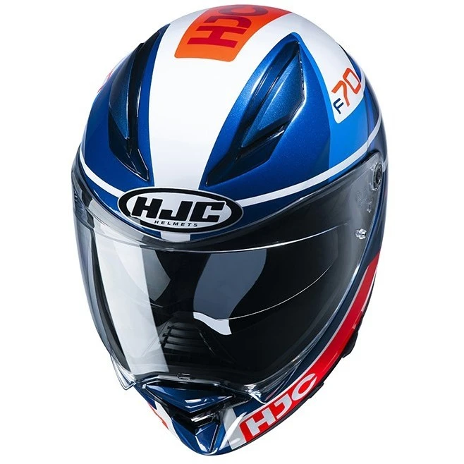 Vollgesichts-Motorradhelm Aus Faser HJC F70 TINO MC21 Weiß Blau Rot 4 Vollgesichts-Motorradhelm Aus Faser HJC F70 TINO MC21 Weiß Blau Rot - Image 2