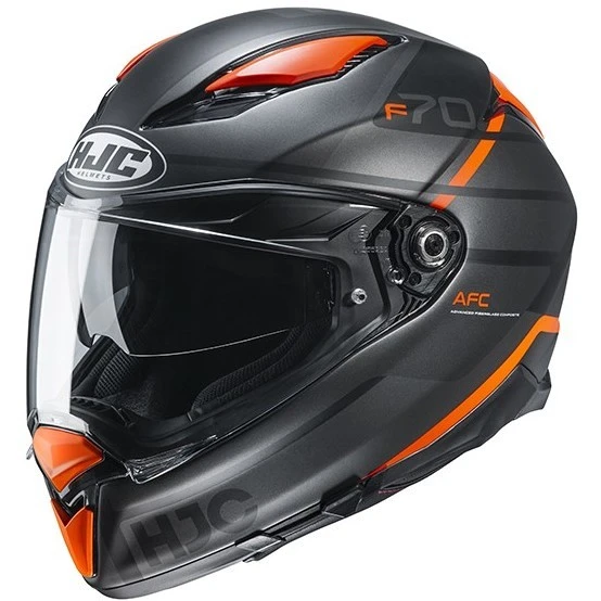 Vollgesichts-Motorradhelm Aus Faser HJC F70 TINO MC7SF Matt Schwarz Orange 3 Vollgesichts-Motorradhelm Aus Faser HJC F70 TINO MC7SF Matt Schwarz Orange