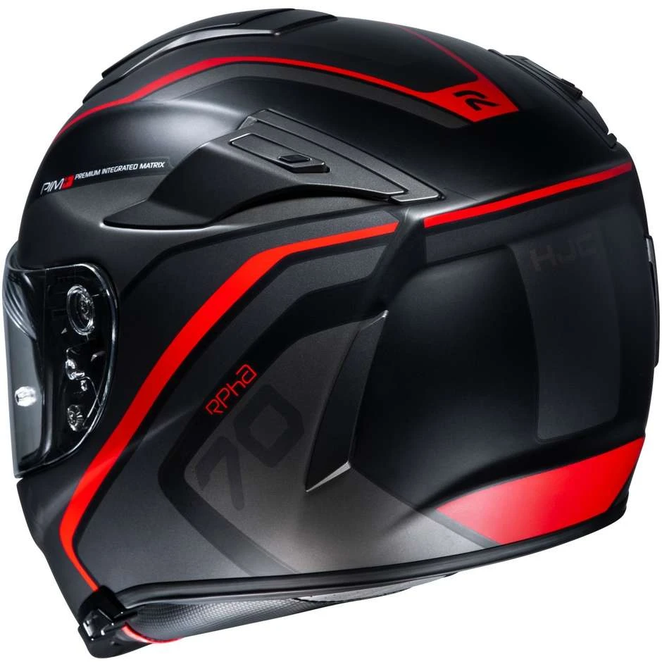 Vollgesichts-Motorradhelm Aus Faser HJC RPHA 70 KROON MC1SF Grau Rot Matt 5 Vollgesichts-Motorradhelm Aus Faser HJC RPHA 70 KROON MC1SF Grau Rot Matt - Image 3