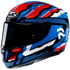 Vollgesichts-Motorradhelm HJC RPHA 11 STOBON MC21 Schwarz Blau Rot